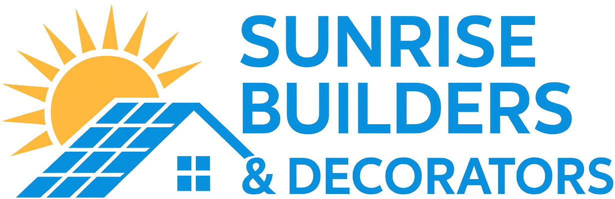 sunrise builders and decorators logo header